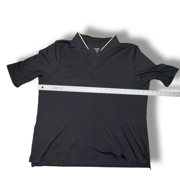 JOFIT Womens Placket Mock Neck Golf Top - Black XXL - Picture 10 of 12